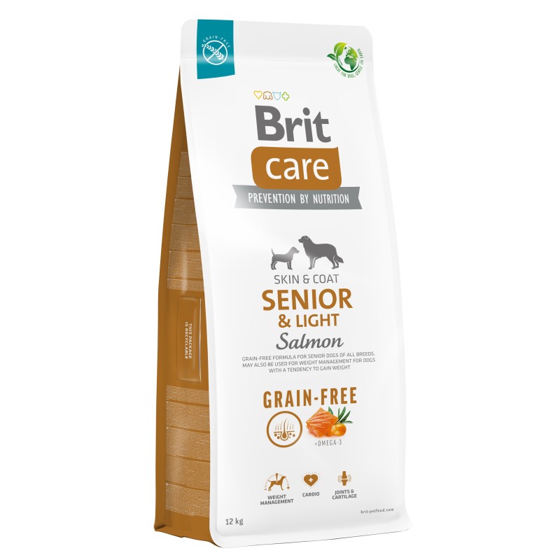 BRIT CARE Dog Grain-Free Senior and Light Salmon 3 kg