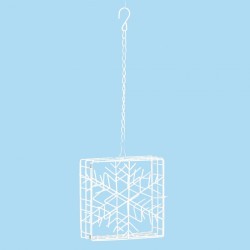 GARDEN and FUN Karmnik dla ptaków do bloków tłuszczowych - biały