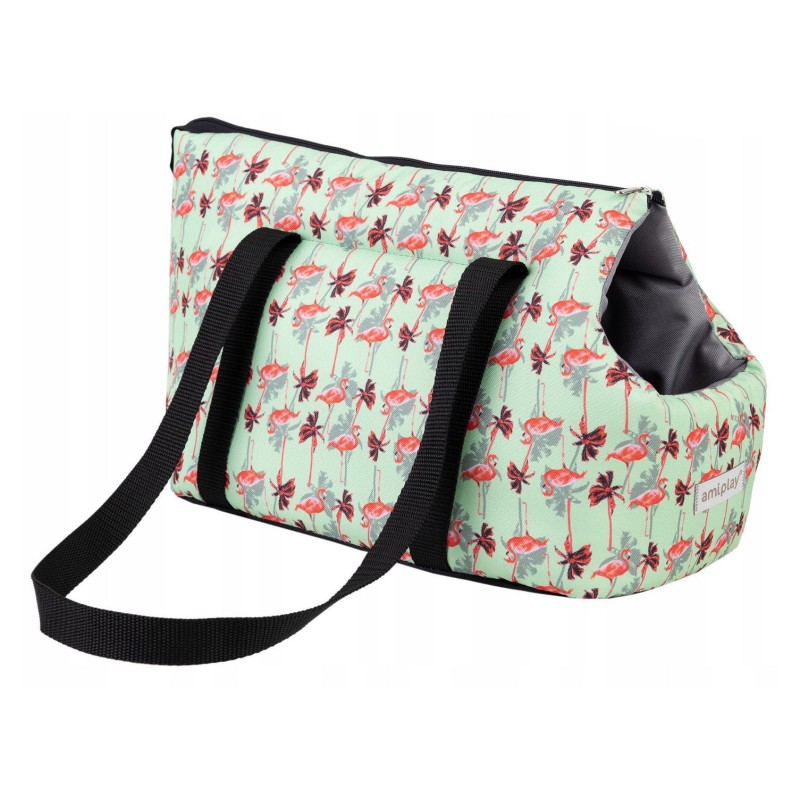 AMIPLAY Torba transportowa BeHappy - Flamingo S