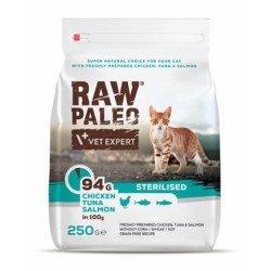 RAW PALEO Sterilised Cat Chicken and Tuna and Salmon 6 kg