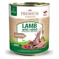 POKUSA Premium Selection Adult Jagnięcina z królikiem 800g