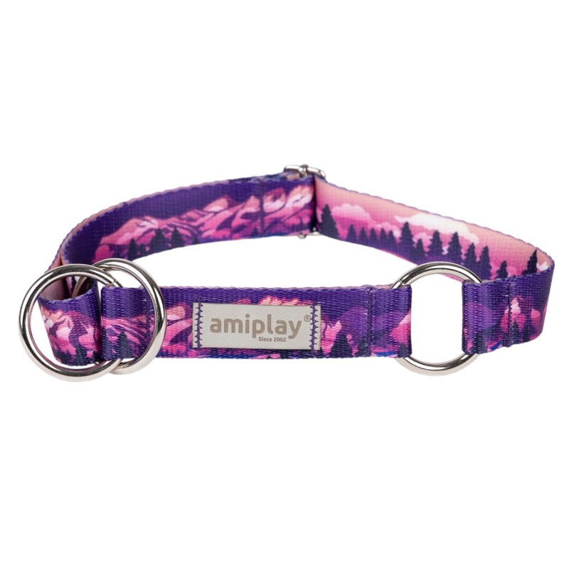 AMIPLAY BeNature Obroża półzaciskowa - Mountains XL