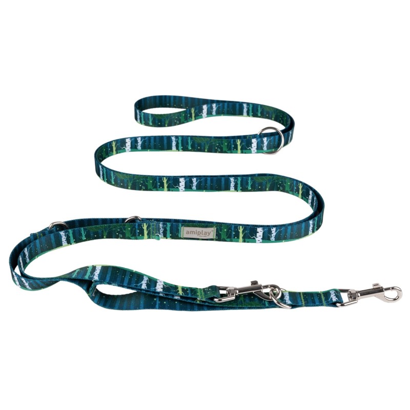 AMIPLAY BeNature Smycz regulowana 8 in 1 - Forest S