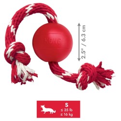 KONG Ball with Rope S