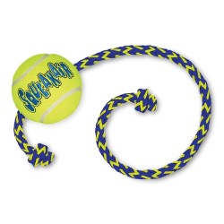 KONG SqueakAir Ball with rope M