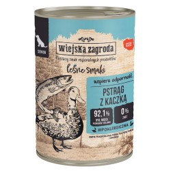 WIEJSKA ZAGRODA Senior Leśne smaki - Pstrąg z kaczką 400g