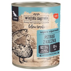 WIEJSKA ZAGRODA Senior Leśne smaki - Pstrąg z kaczką 800g