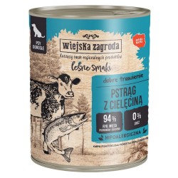 WIEJSKA ZAGRODA PIES Leśne smaki - Pstrąg z cielęciną 800g