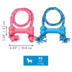 KONG Puppy Goodie Bone with rope XS