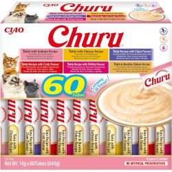 INABA CAT CHURU Variety Tuna 60x 14g (840g)