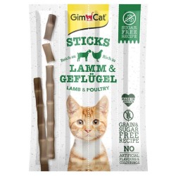 GIMCAT Sticks Paluszki dla kota z jagnięciną i drobiem 4 szt.