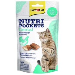 GIMCAT Nutri Pockets Denatal chrupiące poduszeczki z drobiem 60g
