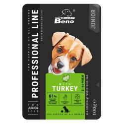 SUPER BENO SZCZENIAK z Indykiem 100g (saszetka)