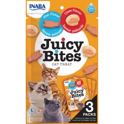 INABA CAT JUICY BITES o smaku ryby/małży 3x 11,3g (33,9g)