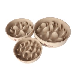 DINGO Miska bambusowa spowalniająca jedzenie 0,8l