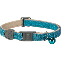 TRIXIE Obróżka błyszcząca dla kota - losowy kolor: fiolet, niebieski, róż, żółty