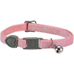 TRIXIE Obróżka błyszcząca dla kota - losowy kolor: fiolet, niebieski, róż, żółty