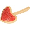 DINGO Szczotka serce z bambusową rączką 18,5 x 10 cm