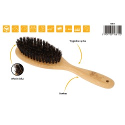 DINGO Szczotka z włosiem z dzika i bambusową rączką 22 x 6 cm
