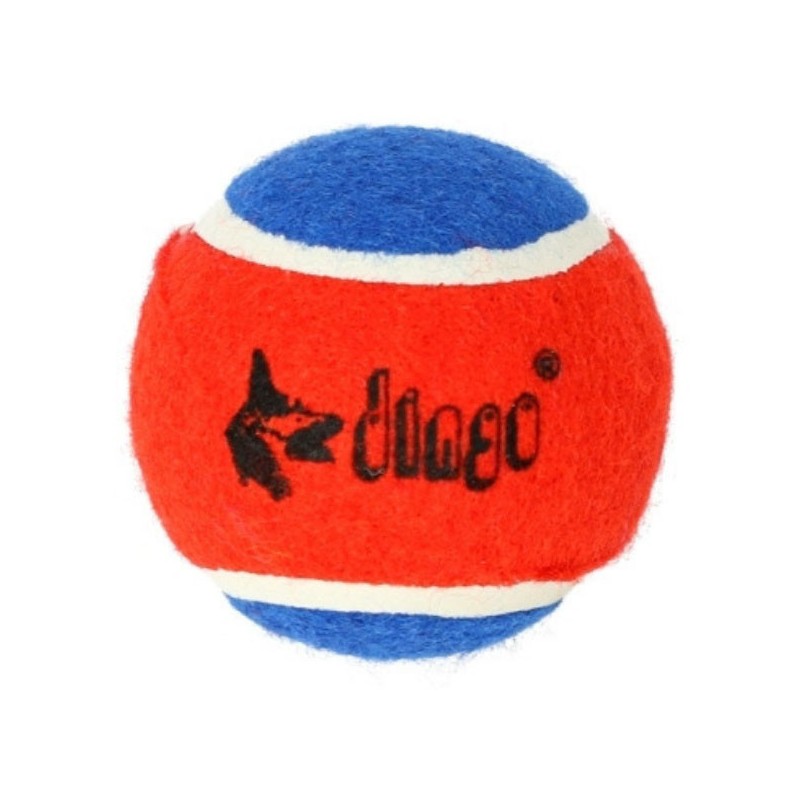 DINGO Zabawka dla psa piłka tenisowa Ø 5 cm z piszczałką
