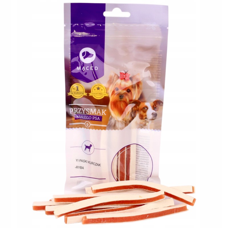 MACED Paski kurczak - ryba 60g