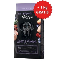 FITMIN Dog For Life Light and Senior 12kg 1kg GRATIS PROMO Uszkodzenie