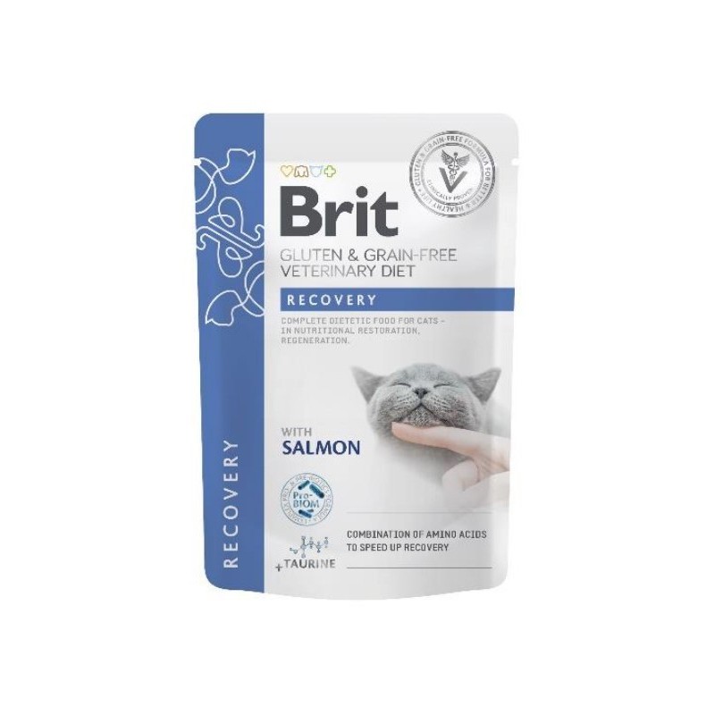BRIT Veterinary Diets Cat Pouches Fillets in Gravy Recovery 85g