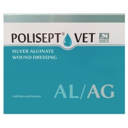 POLISEPT VET Opatrunek AL/AG na rany 10 x 10cm 3 szt.