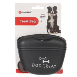 FLAMINGO Silikonowe Etui na przysmaki - grafitowe