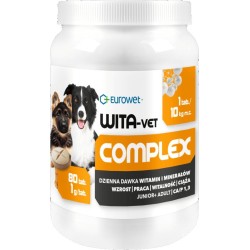 EUROWET Wita-Vet Ca/P 1,3 (1g) - Junior/Adult 400 tabl. PROMO