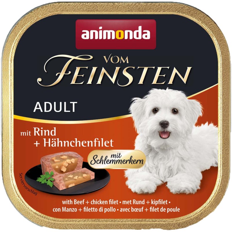 ANIMONDA Dog Vom Feinsten Adult Wołowina, kurczak SOS 150g