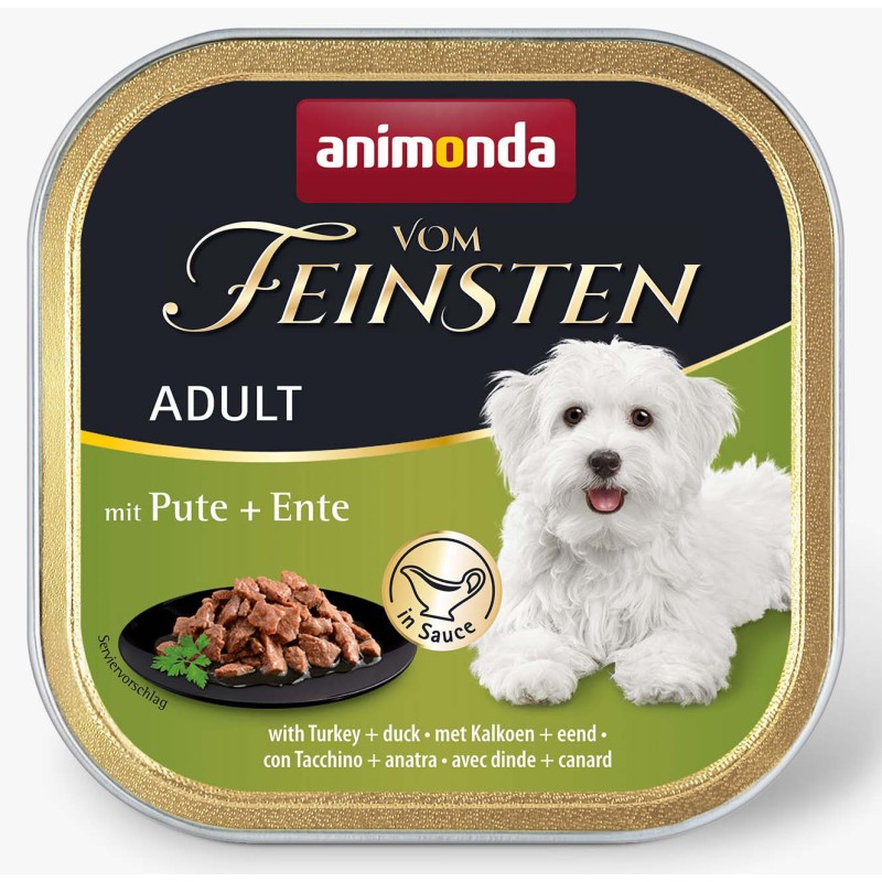 ANIMONDA Dog Vom Feinsten Adult Indyk, kaczka SOS 150g