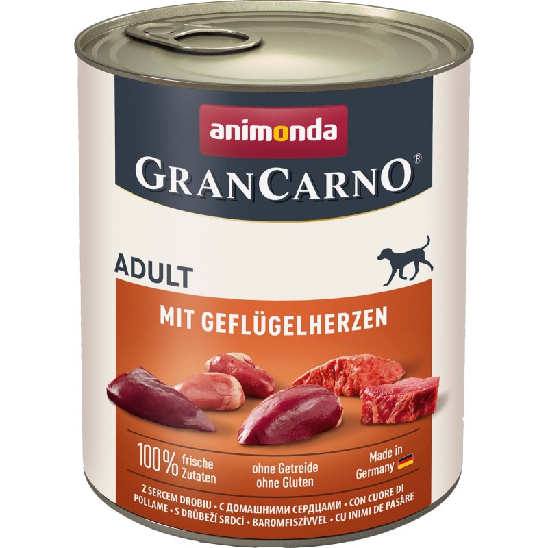 ANIMONDA GranCarno Adult - Drobiowe serca 800g
