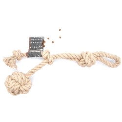 FARM COMPANY Sznur jutowy z 3 węzłami 45 cm