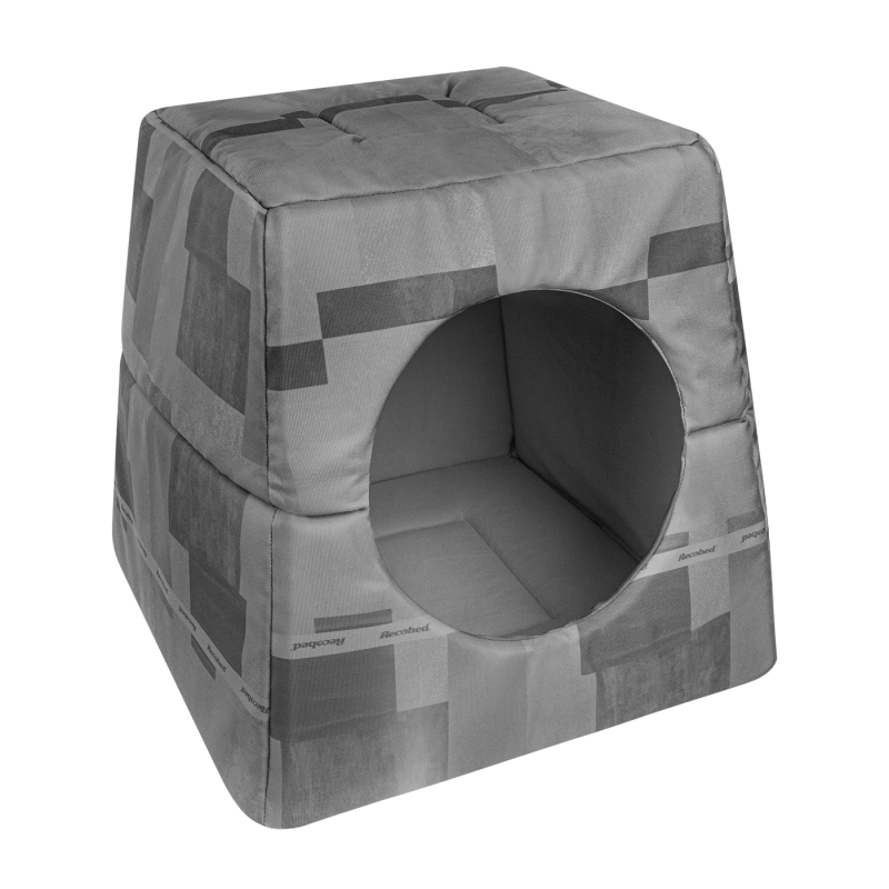 RECOBED Budka 2 w 1 Loft Szary