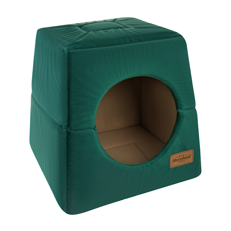 RECOBED Budka 2 w 1 Welurowe zielony