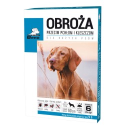 SUPER BENO Obroża przeciw pchłom i kleszczom dla dużych psów 60cm