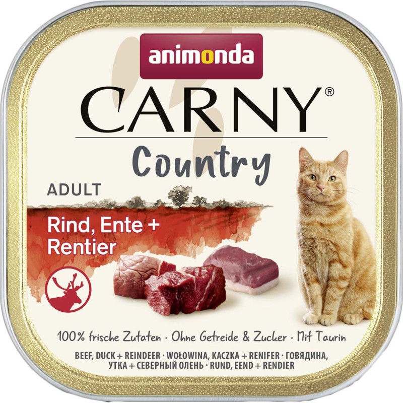 ANIMONDA Carny Country Adult Wołowina Kaczka i Renifer 100g