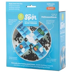 PET DREAM HOUSE Spin Windmill Blue Easy Miska Interaktywna - niebieski