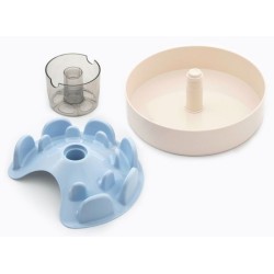 PET DREAM HOUSE Spin UFO Maze Baby Blue Tricky Miska Interaktywna - niebieski