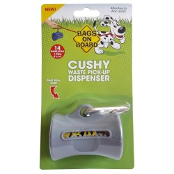 BAGS ON BOARD Dyspenser Silikonowy 14 woreczków - szary