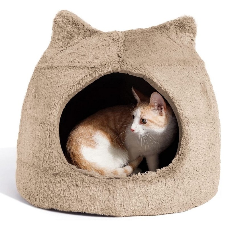 BEST FRIENDS legowisko / budka Meow Hut KOT S - ciemny beż