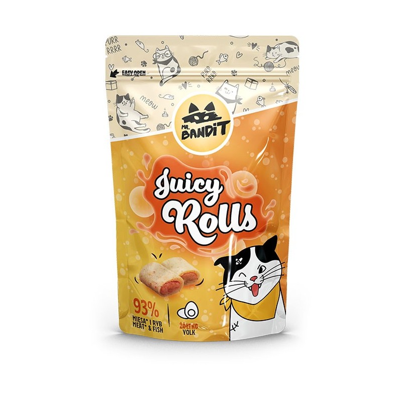 MR. BANDIT Cat Juicy Rolls with Yolk - Żółtko 40g