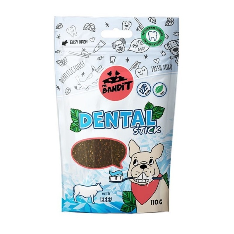 MR. BANDIT Dental Sticks with Beef - Wołowina 110g