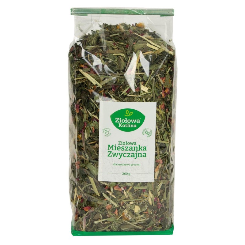 ZIOŁOWA KOTLINA Mieszanka Zwyczajna królik, gryzoń 260g