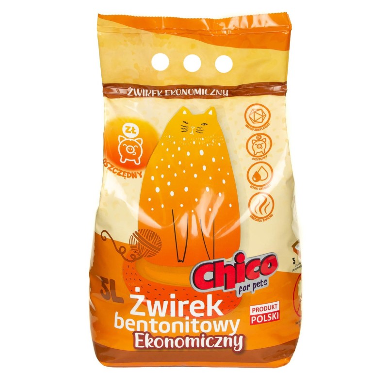 CHICO Żwirek bentonitowy Ekonomiczny 5L