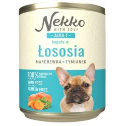 NEKKO Adult łosoś, marchewka i tymianek 800g (puszka)