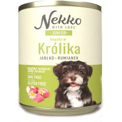 NEKKO Junior królik, jabłko i rumianek 800g (puszka)