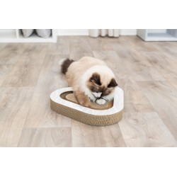 TRIXIE Drapak kartonowy trójkątny z 2 piłkami 36 x 5 x 36 cm