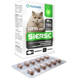 EUROWET Wita-Vet Sierść - kot 60 tabl.